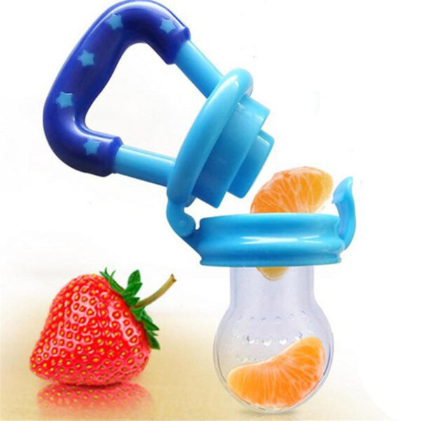 Food Pacifier + Feeder Spoon / Fresh Fruit Food Baby , Feeding Safe Fruit Feeder - Random Color