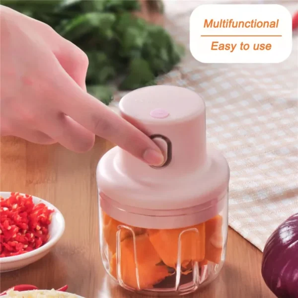 (250ml)  Single Bowl USB Rechargeable Mini Grinder Food Chopper