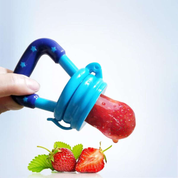 Food Pacifier + Feeder Spoon / Fresh Fruit Food Baby , Feeding Safe Fruit Feeder - Random Color