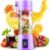 Portable Mini 6 blade Juicer blender | Outdoor Juicing Cup (380ml) - Rechargeable (random Color)