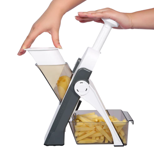 Mandoline Vegetable Cutter Slicer Chopper | Multi-function Cutter Vertical Vegetable Cutter Kitchen Shredder Grater single blade  (random color)
