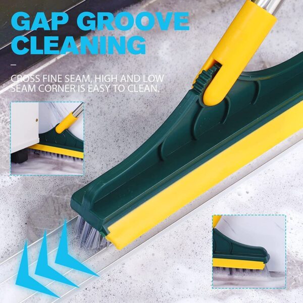 2 in 1 Floor Cleaning Brush Bathroom Tile Windows Floor Cleaning Brush with 120Â° Rotatable Head - Multipurpose Bathroom Floor Cleaning Brush - Floor Brush Scrubber - Without Box | Floor Cleaning Brush