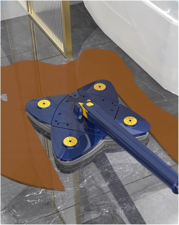 360Â° Rotatable 4 Leaf Clover Twist Water Auto Squeezes Mop Adjustable Corner Mop Self Squeezing Wringing Mop Multifunctional Rotating Mop For Floor Wall Window