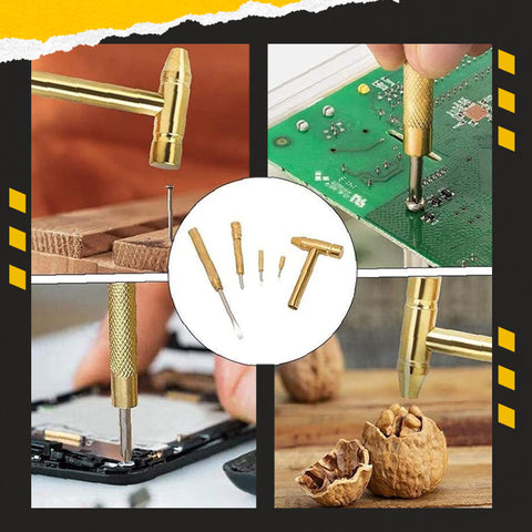 5 in1 Multifunction Mini Craft Strong Hammer and Screwdriver Hand Tools Set