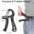 Hand Grip Strengthener Adjustable Resistance Wrist Strengthener Forearm Gripper Hand Workout Strength Trainer with counter (Random colour)
