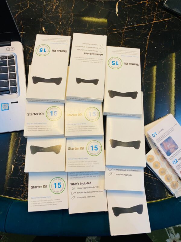 Magnetic Nose Strips,Sleepco Nasal Dilator Starter Kit /  Next-Gen BreathIn Nosel Strips / Magnetic Nose Clips