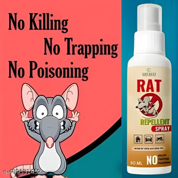 Rat Repellent Spray 50ml â€“ Natural, Safe & Non-Toxic Rodent Deterrent for Home, Kitchen, Car, and Storage Areas