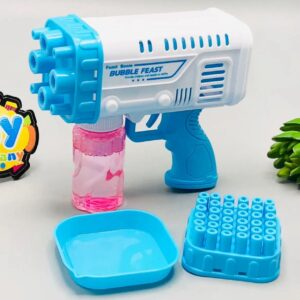 Bubble Bazooka Pro: Electric 2-in-1 Rocket Bubble Gun â€” Fast Bubbles for Parties, Beach & Backyard Fun