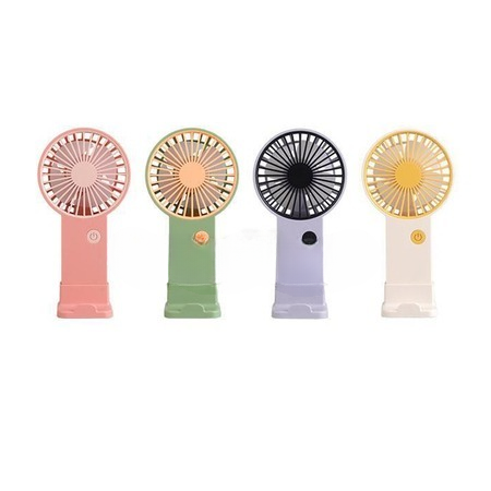 Portable Mini Rechargeable Fan â€“ Single Speed Air Cooler for Summer Use (Random Colors)