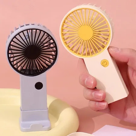 Portable Mini Rechargeable Fan â€“ Single Speed Air Cooler for Summer Use (Random Colors)
