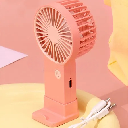Portable Mini Rechargeable Fan â€“ Single Speed Air Cooler for Summer Use (Random Colors)
