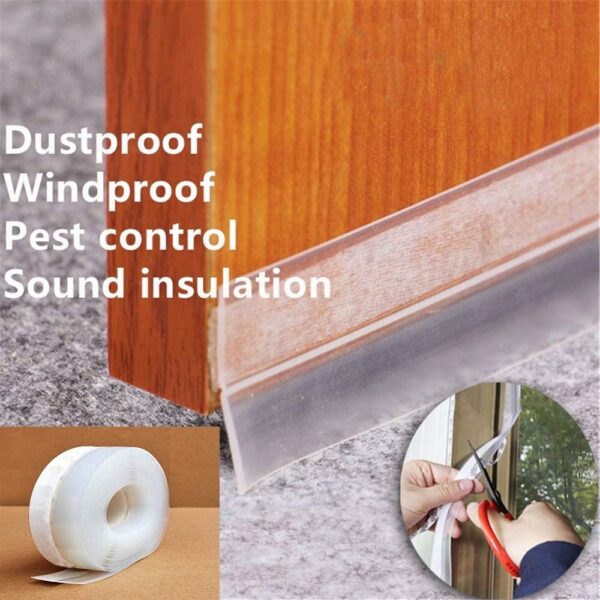 3 Meter Door and Window Seal Strip â€“ Adhesive Weather Stripping â€“ Soundproof, Dustproof & Energy Saving