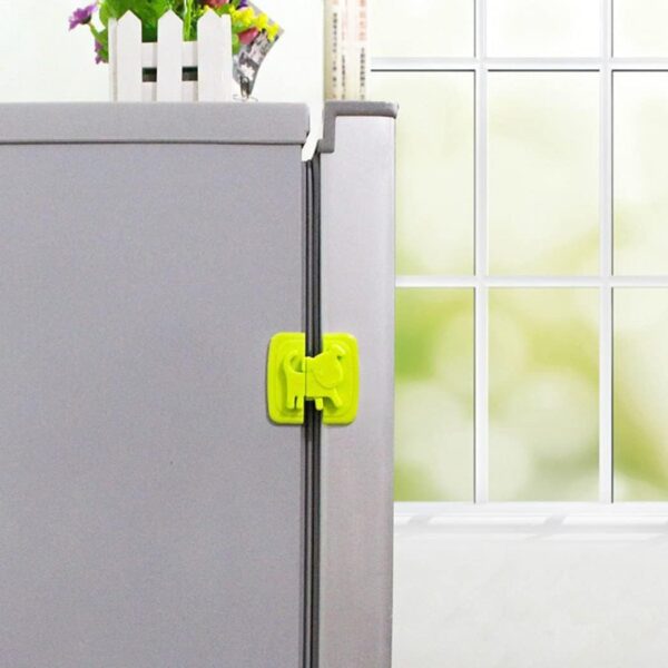 01 PCs Cute Dog Shape Cartoon Cabinet Door Child Safe Lock Refrigerator Toilet Baby Safety Tools | Refrigerator Lock | Lock For Cabinet - Random Color
