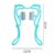 6 Wheel Pressure Point Neck Massager Relieve Neck, Back And Shoulder Pain (Random Color)