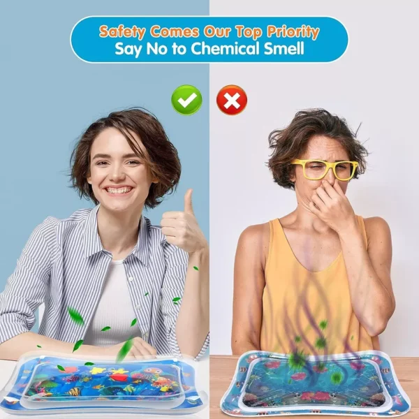 Sale Inflatable Leakproof Water Mat For Kids / Inflatable Tummy Time Mat - Random Color